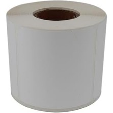 Nacario Pp Tyre Etiket 80MM x 80MM Ruloda 400 Adet 40MM Çapında Yırtılmaya Dayanıklı Kuvvetli Yapışkanlı Etiket