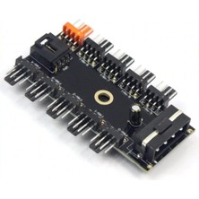 Nacario Fan Çoklayıcı Adaptör ve Kablosu 10 Port Fan Power Ide Switch Pwm Çoğaltıcı Hub 4337