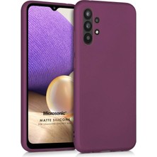 Nacario Silicone Galaxy A32 5g Için Kılıf Mor [galaxy A32 5g ile Uyumlu Kılıf - Mor]