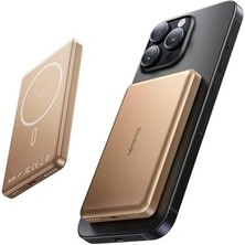 Nacario MC-4642 5000MAH 20W Metal Ultra Ince Manyetik Kablosuz Powerbank