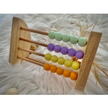 Özgürce Doğal Ahşap Montessori Abaküs Oyuncak, Matematik ve Zeka Geliştirici