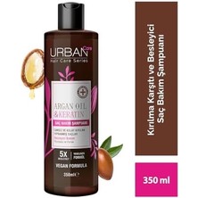 Nacario Argan Oil & Keratin Besleyici ve Kırılma Karşıtı Saç Bakım Şampuanı, 350 Mililitre, Vegan