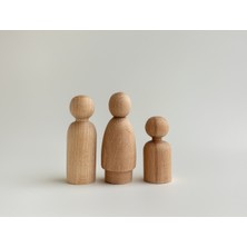 Özgürce Doğal Ahşap Montessori Aile Seti, Eğitici ve Şık Tasarım