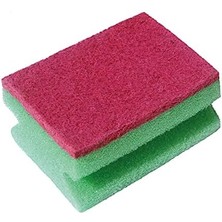 Nacario 169750 Colors Çizmez Sünger 4'lü Oluklu, Yeşil-Mavi-Pembe