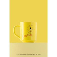 Nacario Tweety Lisanslı Kupa Serisi - Sarı Premium Cam - 246CC Özel Tasarım - Lisanslı Ürünü - /soğuk Içecek