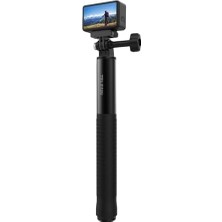 Nacario 120CM Selfie Stick (Aluminium Alloy) - HERO13/12/11/10/9, X5, X4, X3, Osmo Action 3/4/5 Pro Uyumlu Selfi Çubuğu