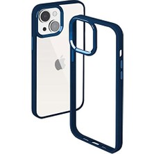 Nacario Buff 15 ile Uyumlu New Air Bumper Kılıf, Koruyucu Telefon Kılıfı (Koyu Mavi)