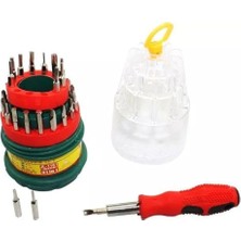 Nacario 31 Parça Hassas Tornavida Uç Tamir Seti Taşınabilir Yumurta Tornavida