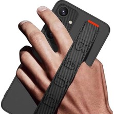 Nacario Galaxy S24 Plus ile Uyumlu Kılıf Siyah Karbon Standlı Kapak (Galaxy S24 Plus ile Uyumlu, Siyah Karbon)