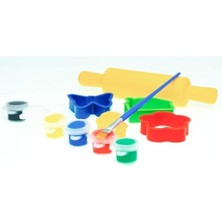 Nacario Doğal Seramik Kil Seti,kırmızı/terracotta 250 gr Fırınlama Gerektirmeyen Hamur,kalıplar,merdane,fırça,6 Renk Akrilik,şekillendir,kalıpla,kurut,. Montessori Sınıfları Için Ideal Toksik Değil