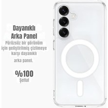 Nacario Galaxy S25 ile Uyumlu Kılıf Şeffaf Kamera Korumalı Uyumlu Telefon Kılıfı