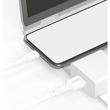 Nacario Uyumlu 2 Metre Type-C To USB Kablo – 3.4A Hızlı Şarj ve Veri Aktarımı, Beyaz | Q4