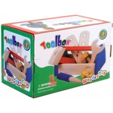 Özgürce Ahşap Oyuncak Alet Çantası, Eğitici Montessori Tamir Seti 3+ Yaş