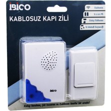 Store Mania Ieg™ Wireles Kablosuz Kapı Zili Pilli 16 Farklı Melodi 50MT Çekim Alanı Pil = 2AA - Düğ