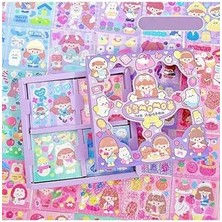 Nacario Guguk Momojan Dressing Temalı 100 Yaprak 4 Bölmeli Seti • Çıkartma • Bullet Journal