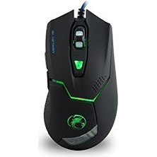 Nacario Mercury X8 LED Işıklı 6d 3200DPI Optik Gaming Oyuncu Mouse, Siyah