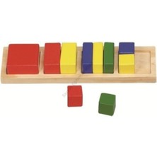 Özgürce Eğitici ve Eğlenceli Kare Parça Bütün Montessori Oyunları