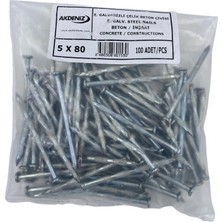 Mestore Akdeniz 5X80 Kanallı Çelik Çivi 100 Lü - 8680308601530