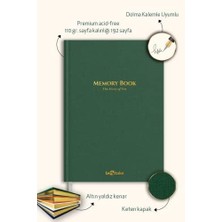 Nacario Memory Book Hatıra Defteri Altın Kenarlı Anı Albümü Yeşil