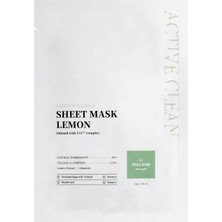 Nacario VILLAGE11FACTORY Village 11 Factory Active Clean Sheet Mask Lemon 23 gr – Limon Maskesi