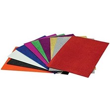 Nacario Eva 20 x 30 cm 10 Renk 2 mm Simli, Yapışkanlı