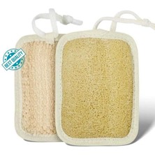 Nacario Doğal Kabak Lifi Yüz Vücut Temizleyici Banyo Kesesi – Çift Taraflı Peeling Pedi, 15X11 Cm, Exfoliating Rovin Kumaşlı, Cilt Yenileyici Canlandırıcı Sıkılaştırıcı, Selülit Karşıtı,hücre Yenileme