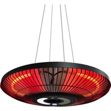 Evento 2000 Watt Işıklı Avize Tipi Yeni Nesil Infrared Isıtıcı | Kumandalı – Zaman Ayarlı