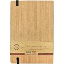 Nacario A5 Ahşap Kağıt Kaplı Defter