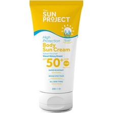 Nacario The Sun Project Yüksek Korumalı Aile Boyu Yüz ve Vücut Güneş Kremi 50 Spf 200 ml