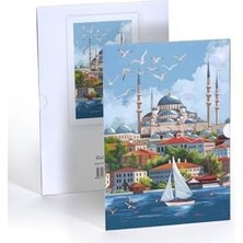 Nacario Denizle Kucaklaşan Şehir, A4 Poster (GGK-PS004)