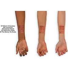 Nacario Deep Impact Lipstick 06 Cinnamon Kremsi Dokulu Yarı Parlak Ruj, Kahverengi