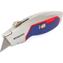 Nacario WP213011 Ağır Hizmet Alüminyum Gövde Geri Çekilebilir Rötuş Bıçağı + 3 Adet Yedek Bıçak