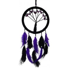 Tahtakale Mor Incili Hayat Ağacı Dream Catcher