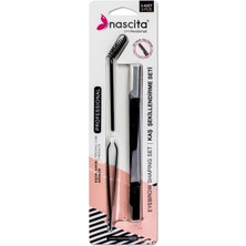 Nacario Kaş Bakım Seti Maskara Fırçası, Cımbız, Razor