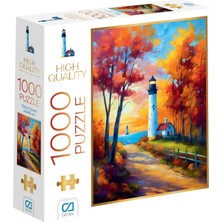 Nacario Deniz Feneri 1000 Parça 2,2mm Kalınlık 48X68CM Profesyonel Hobi Puzzle Yapboz Serisi