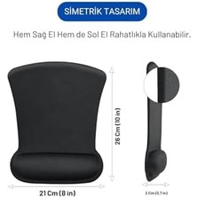 Nacario Ergocomfort Bilek Destekli Ergonomik Kaymaz Taban Mouse Pad, Bilek Koruyucu Tasarım