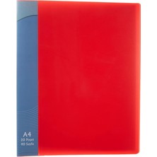 Nacario Sunum Dosyasi Halkali Mekanizma Kırmızı 20SY