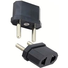 Nacario 2 Adet Amerikan Tipi Fişi Standart Fişe Çevirici Adaptör -Türk Tipi Fişe Dönüştürücüsü Aparat