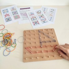 Özgürce Eğlenceli ve Eğitici Montessori Geometri Seti Çocuklar Için Ideal