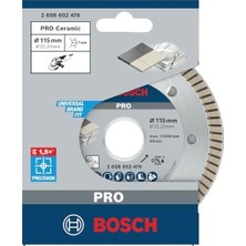 Nacario Professional Serisi Seramik Için, Temiz Kesim Turbo Segman Kesme Diski 115 mm