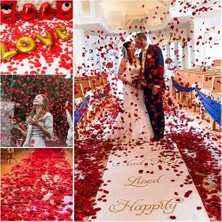 Tahtakale Kırmızı Renk Gül Yaprağı – 1 Paket 100 Adet