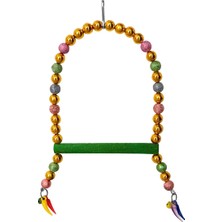 Mestore Renkli Boncuklu ve Parlak Taşlı Kuşu Salıncağı 10-16 cm - SF-KSSLNCK-1005