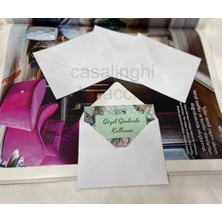 Nacario Sevimli Küçük Mesaj Zarfı Karışık Renkli Davetiye Zarfları Tebrik Kartı Zarfı Mixed Colourful Envelope 7x9 cm (Karışık Bys) 10 Adet