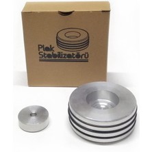 Nacario Plak Stabilizatörü + 7" Plak Adaptörü (Gümüş)
