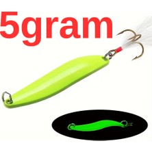 Eagenset Metal Glow Fosforlu Kaşık Yapay Yem Alabalık 1 Adet 5 Gram 5 cm