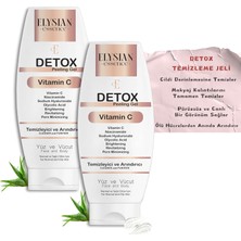 Nacario Detox Peeling Jel 2'li Set | Ölü Hücre Arındırıcı Temizleme Jeli | Yüz ve Vücut Temizleyici | Aha Bha, Vitamin C,