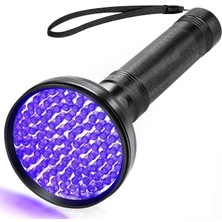 Nacario 100 LED 395NM Mor Işık Uv El Feneri - Ultraviyole Siyah Fener - Ev Otel Evcil Hayvan Para