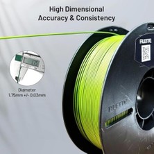 Nacario Filetto Pla+ Filament 1.75MM 1 kg - Haki Yeşili