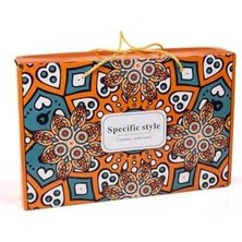 Nacario 6'lı Desenli Porselen Kase Seti 320 Ml, Çorbalık, Kahvaltılık, Atıştırmalık Kase Hediyelik Kutulu,çok Renkli, FAN03