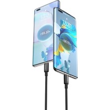Nacario Hızlı Şarj Özellikli Type-C Kablo 100W, 1 Metre, Siyah
